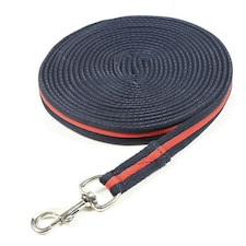 Wessex Web Horse Lunge Line - Navy/Red - 8m