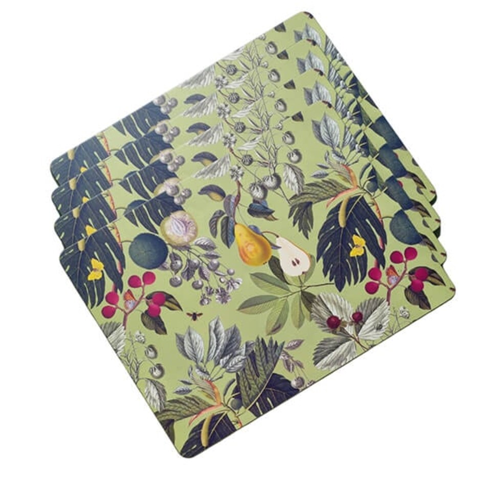 image 1 of Royal Botanic Gardens Kew Fruit And Floral Rectangle Placemat Pack Of 4