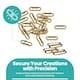 image 2 of 25mm Oval Shaped Brass Eyelet& Washer Metal Grommet Kit for DIY- 50pcs