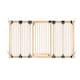 image 2 of Bettacare Wooden Multi Panel Flexible Pet Barrier, Natural Wood, up to 256cm Wide, Dog Barrier for Pets Dogs and Puppy Cream | Natural
