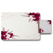 Geometrics & Flowers (Placemat & Coaster Set)