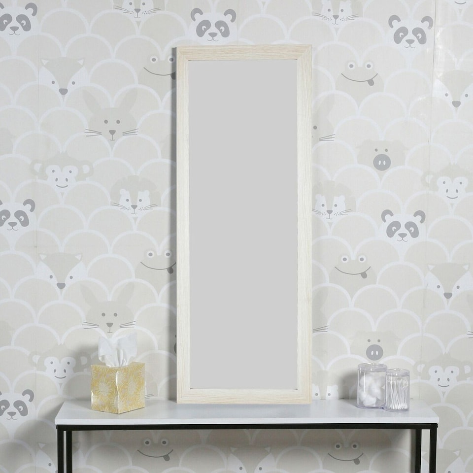 image 1 of Rectangle Mirror - 97x37cm | Brown | 1