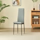 image 9 of Miami Dining Table with 4 Emily Leather Chairs Pink