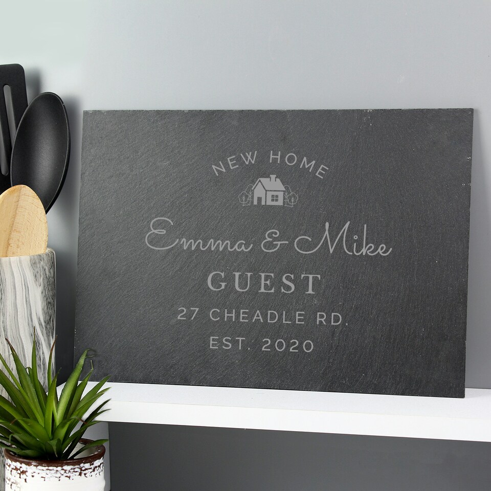 image 1 of Personalised New Home Slate Black