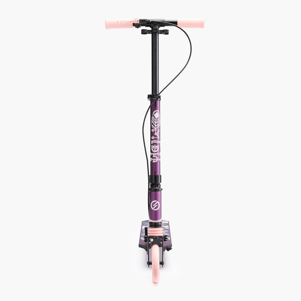 image 1 of Decathlon Mid 5 Kids' Scooter with Handlebar Brake and Suspension - Purple