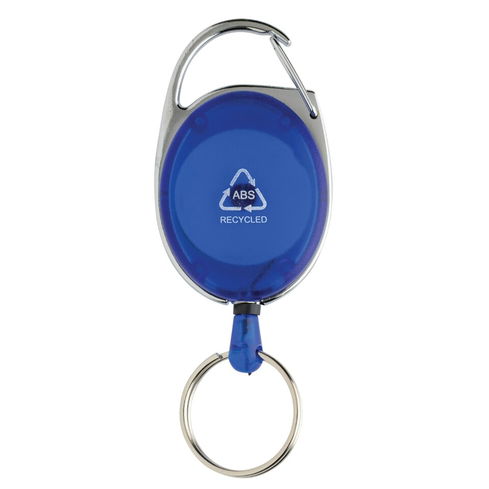 image 1 of XD Collection Recycled ABS Plastic Keyring - Blue - One Size