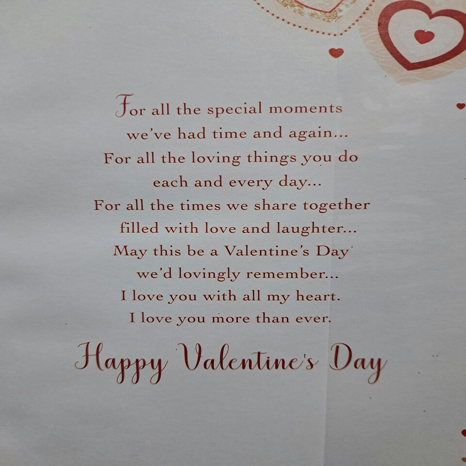 image 1 of To The Man In My Life Happy Valentine's Day Card