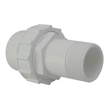 Plastica 2in Socket Union P MT White Pack of 5