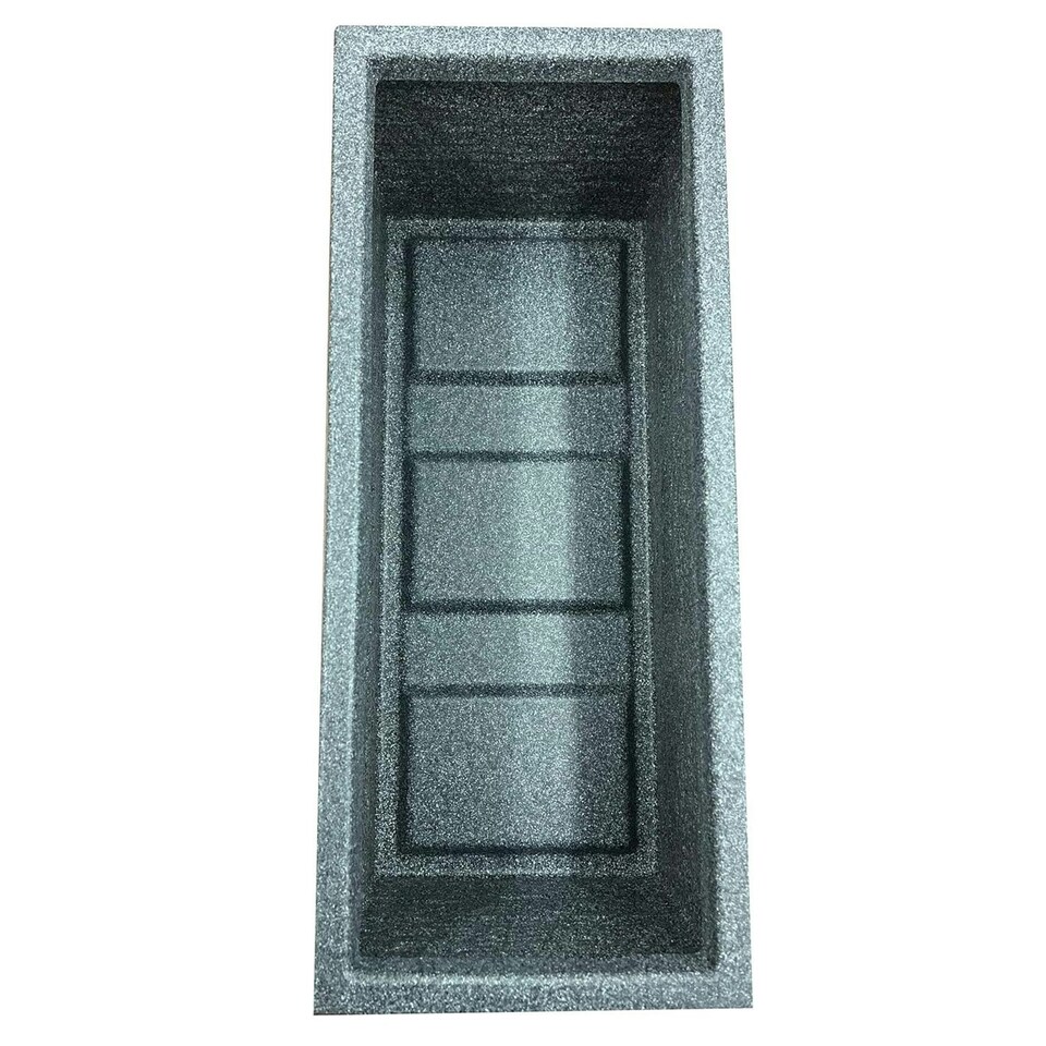 image 1 of 1 x Trough Brick Slate Effect Large Pewter Gray Patio Planter Ideal For Flowers & Plants Grey