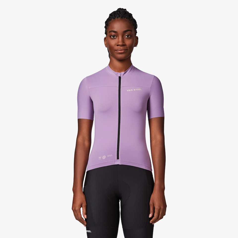 image 1 of Decathlon Women's fitted short-sleeved road cycling jersey, EDR 2