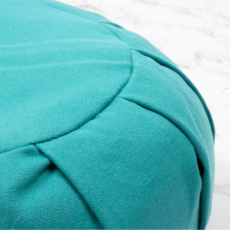 image 1 of Myga Turquoise Zafu Yoga Meditation Cushion