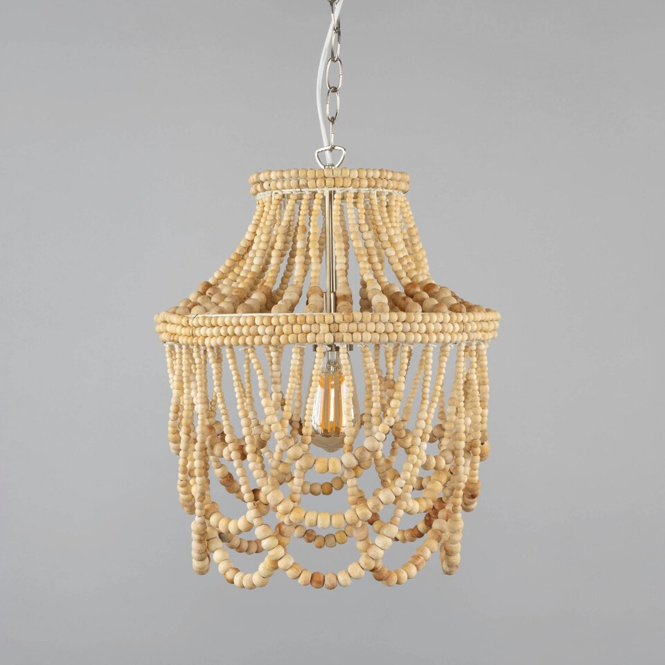 image 1 of BHS Jenny Beaded Ceiling Pendant, Natural