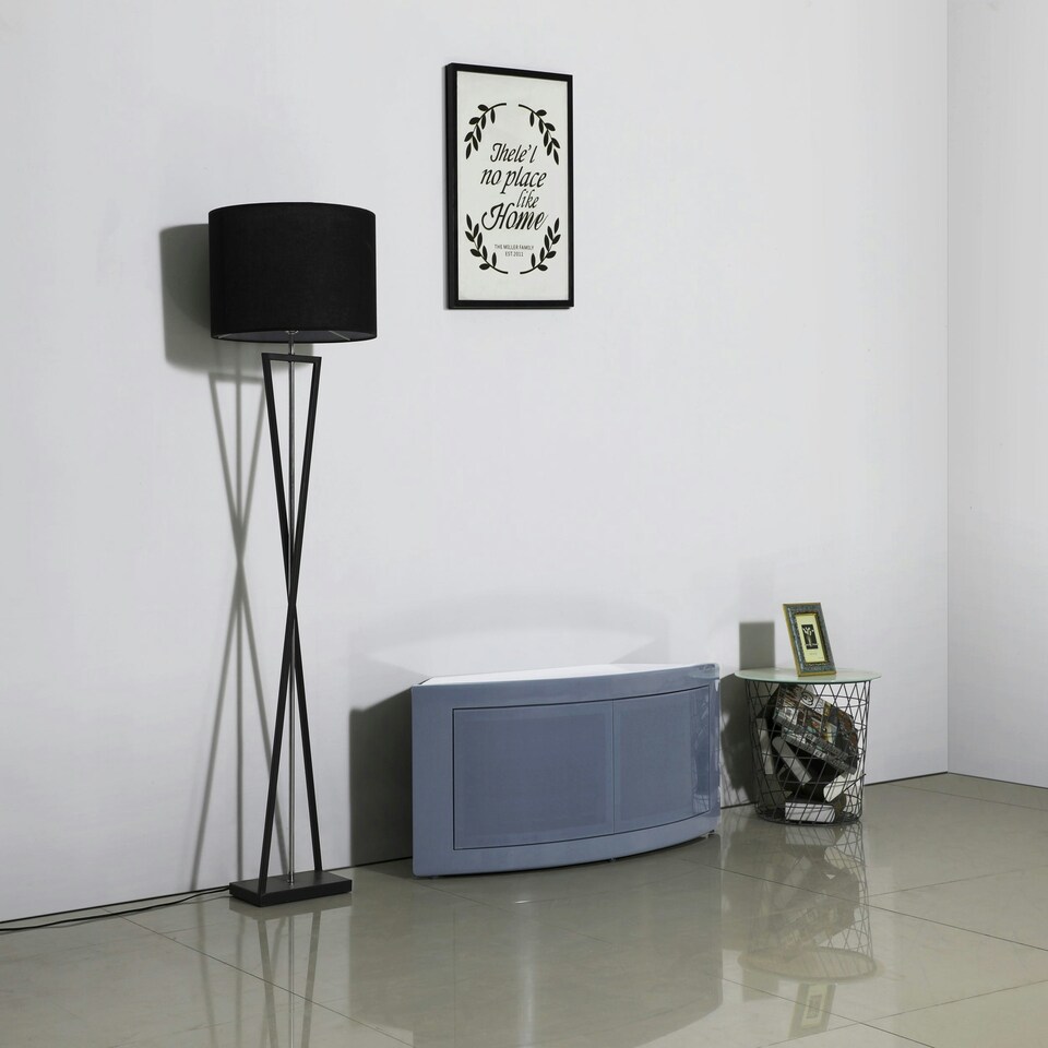 image 1 of Centurion Supports PANGEA Grey Beam-Thru CurvedTru-Corner 32"-50" TV Cabinet Grey