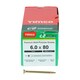 image 3 of Timco - C2 Strong-Fix Multi-Purpose Premium Screws - PZ - Double Countersunk - Yellow (Size 6.0 x 80 - 200 Pieces)