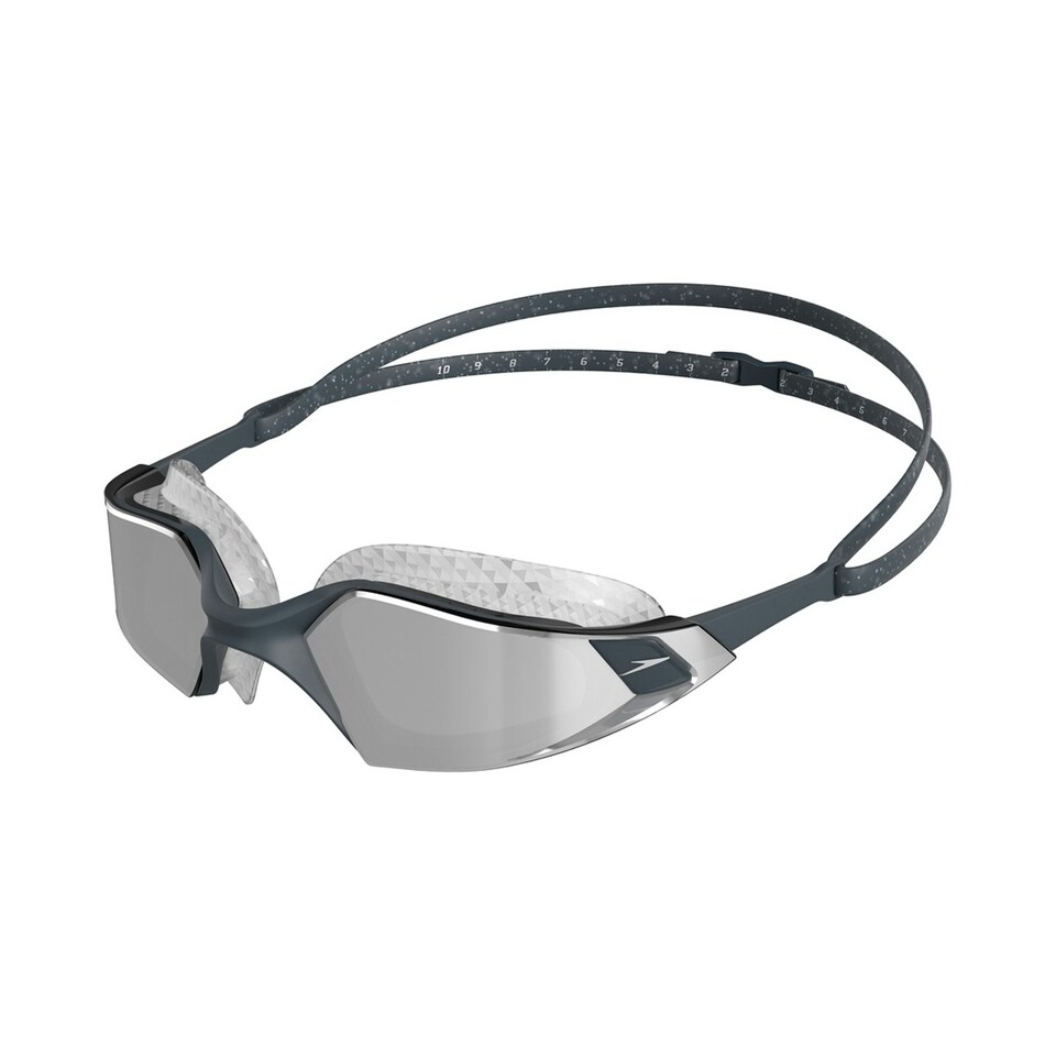 image 1 of Speedo Unisex Adult Aquapulse Pro Mirror Swimming Goggles - Grey/Silver - One Size