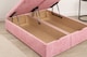image 3 of Divan Pink Plush Ottoman 3ft Single Bed Set With Headboard and Mattress