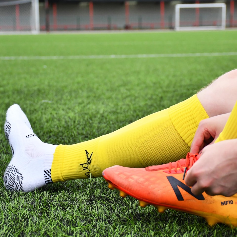 image 1 of Precision Mens Plain Pro Footless Sleeve Football Socks, Yellow, 7-12 UK
