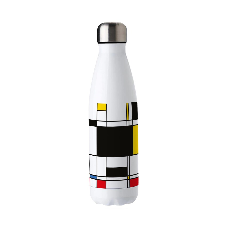 image 1 of Retro Art Deco Reusable Metal Water Bottle