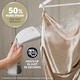 image 3 of Breville EliteTEMP Handheld Garment Steamer | Horizontal & Vertical Clothes Steamer for Home & Travel | 1500W | Fast Heat Up | White & Gold