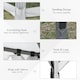 image 6 of Outsunny 3.2m Pop Up Gazebo Hexagonal Canopy Shelter Outdoor with Sidewalls