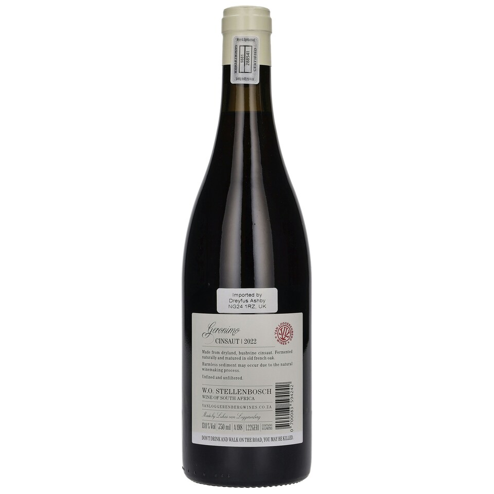 image 1 of Lukas van Loggerenberg Cinsault Geronimo 2022 75cl