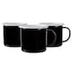 image 1 of Argon Tableware Coloured Enamel Mugs - 375ml - Black - Pack of 6 Black