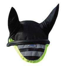 Weatherbeeta Reflective Horse Ear Bonnet - Yellow/Black - Pony