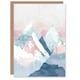 image 1 of Graphic Design Colour Nature Snow Peaks Him Her Birthday Card