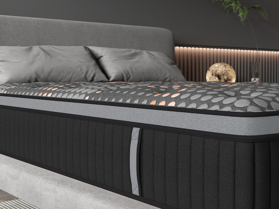 image 1 of Arthur Sleep Copper Arthur 2000 Hybrid Memory Mattress - Medium Firm - Extra Deep - King | Black | King