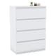 image 10 of Vida Designs Denver 4 Drawer Chest of Drawers Bedroom Storage, White