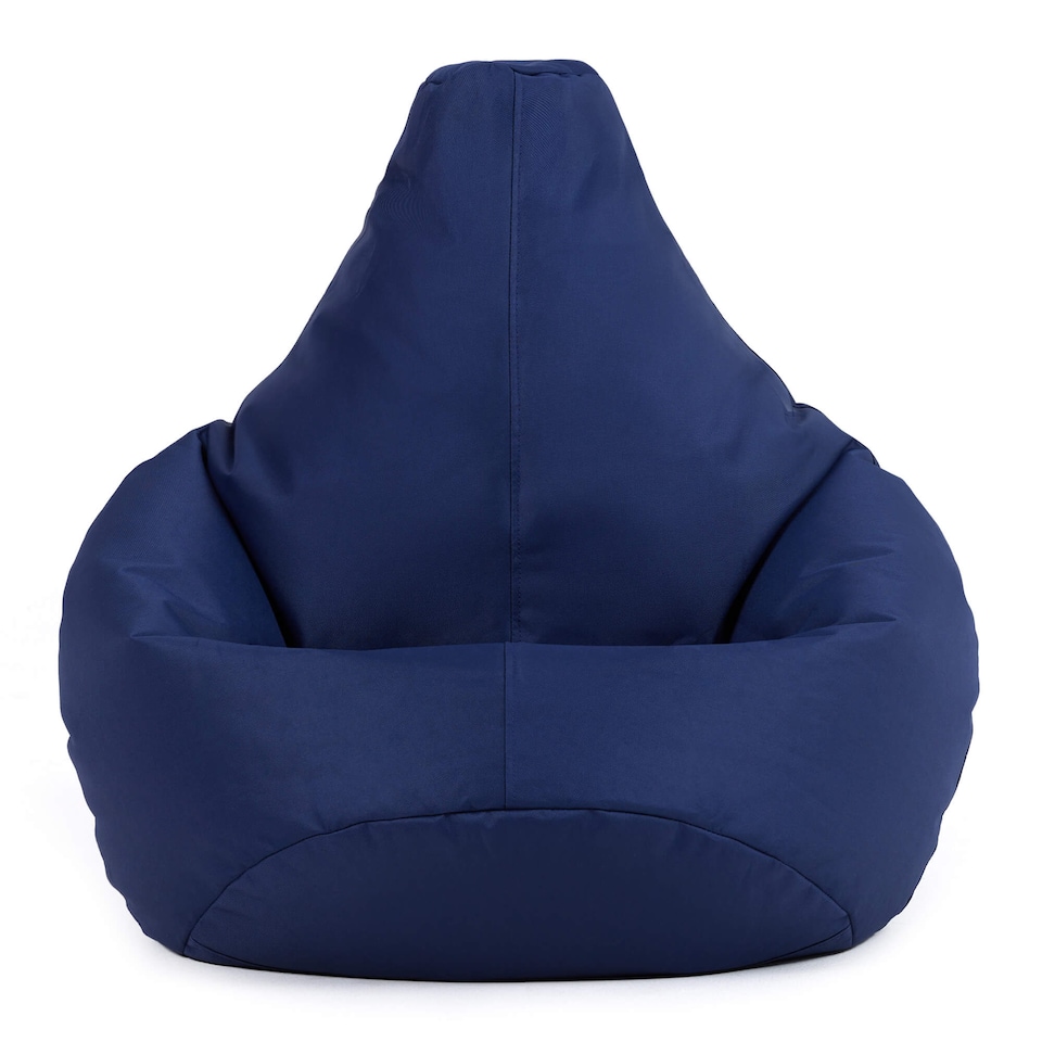 image 1 of Kids Recliner Beanbag Indoor and Outdoor Navy Blue Set of 2 | Blue | Navy | M | 1