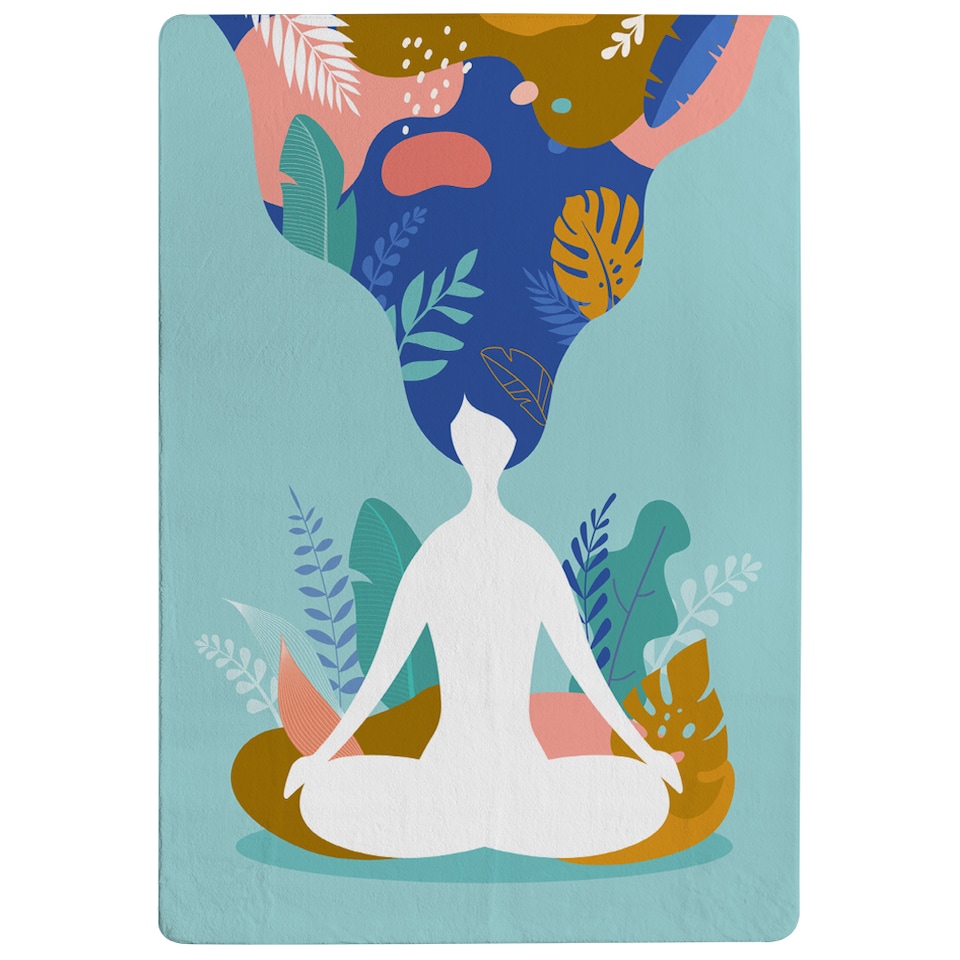 image 1 of Mindfulness, Meditation And Yoga Designer Rug | Multi