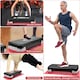 image 4 of Aerobic Stepper Yoga Step Board Gym Fitness Exercise Cardio Adjustable Blocks Red