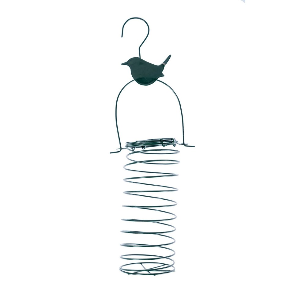 image 1 of Homescapes Metal Hanging Bird Feeder with Bird Decoration, Chaffinch