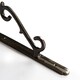 image 2 of Hammer & Tongs Scroll Iron Shelf Bracket - D205mm - Raw