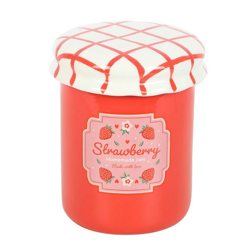 image 1 of Strawberry Jam Jar Oil Burner and Wax Warmer