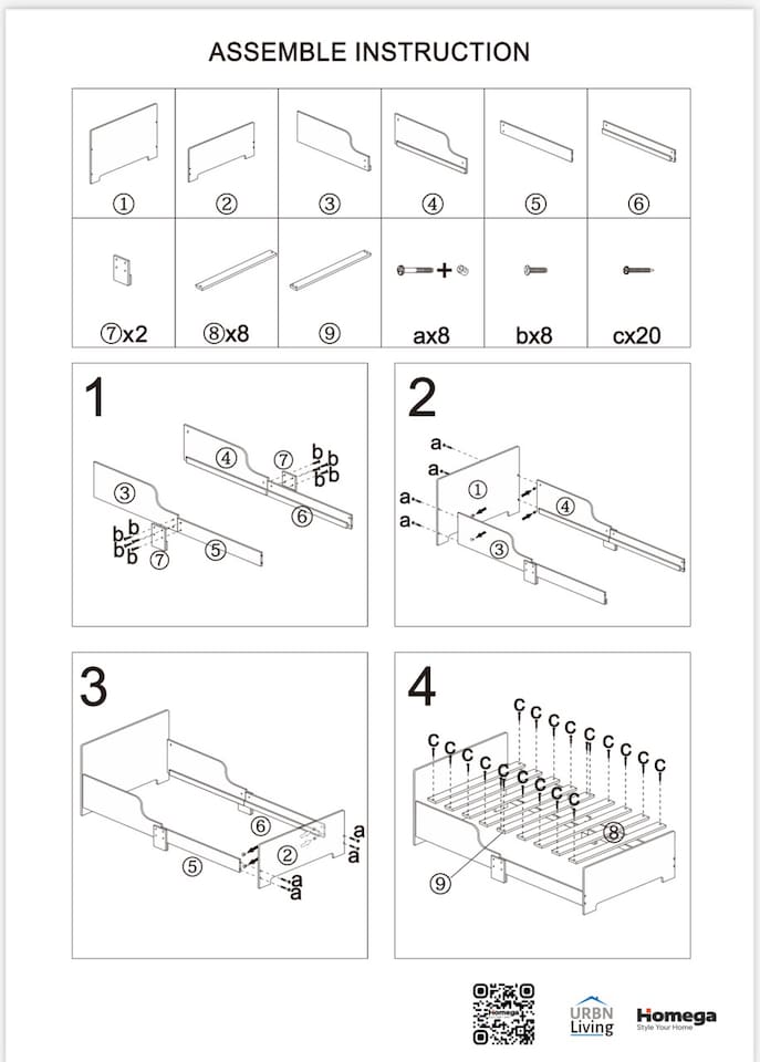 image 1 of Unicorn Themed Wooden Bed Frame w/ Guardrails - 70x140cm | Multi | Unicorn | 1