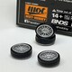 image 1 of BNDS Custom Wheel Parts Wheel and Tyre Set Silver 1:64 MOT Hobby BC26406SR