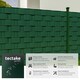 image 2 of Privacy Film - double-sided print, opaque and tear-resistant, fastening clips included | Green | green | 3500 x 19 x 0,04 cm | 1