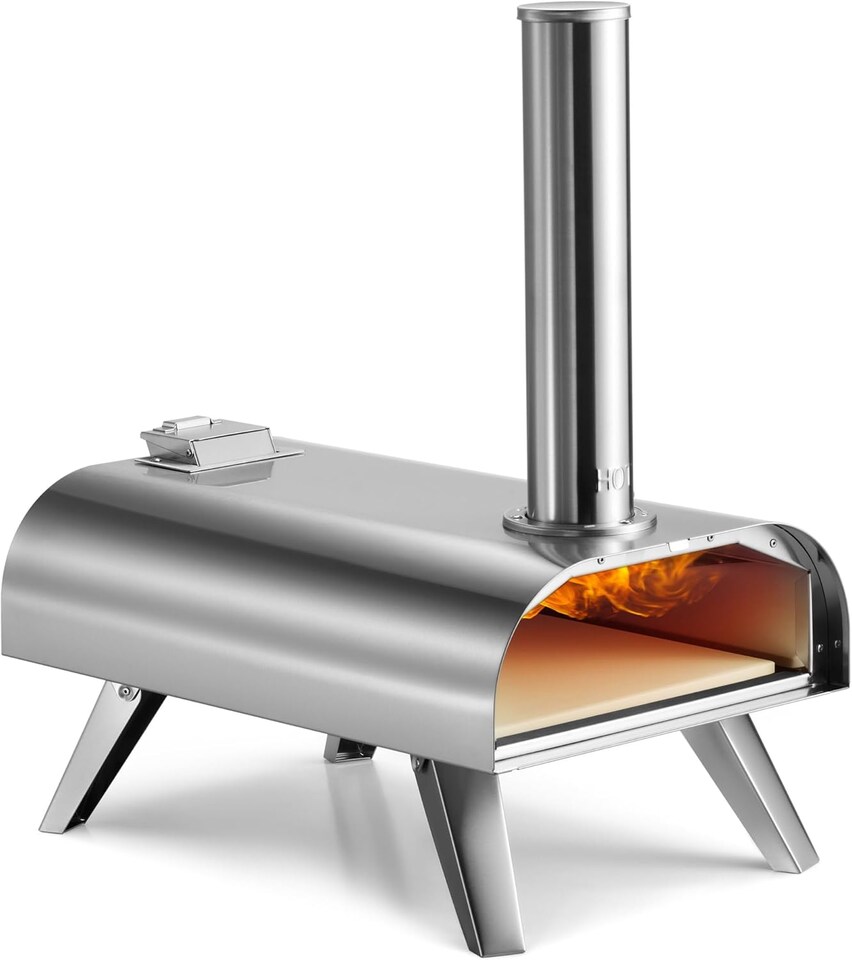 image 1 of VonHaus Pizza Oven for Outdoor Tabletop with Pizza Stone