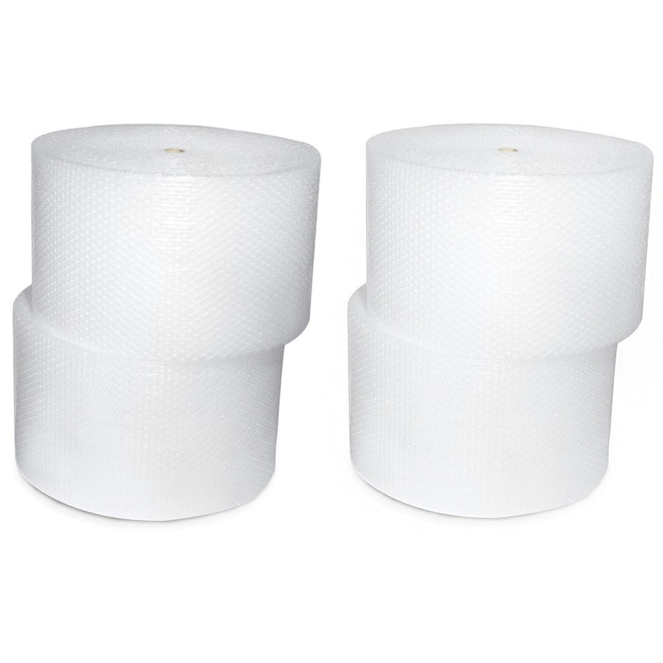 image 1 of 300mm x 100m Small Bubble Wrap Roll Ideal For Protecting Delicate Or Fragile Items Provides Consistent Cushioning