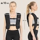 image 7 of SPORTNOW 10kg Weighted Vest with Adjustable Straps and Reflective Strips | Black