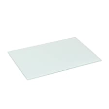 Harbour Housewares Glass Kitchen Chopping Board - 30 x 20cm - White | White | White
