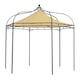 image 5 of Harlington Deluxe Steel Frame Gazebo With Roof Canopy In Sand