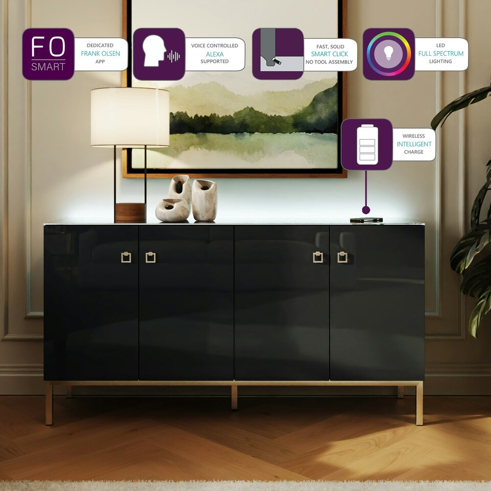 image 1 of Frank Olsen Lyra Sideboard Black | Midnight Onyx