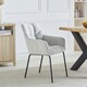 image 2 of Set of 2 Maranello Fabric Dining Chairs - Beige