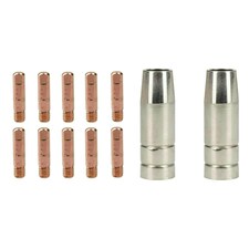 Cebora 130 & 110 / Snap On 130 2x Shroud / Nozzle & 10x 0.8mm Welding Tips