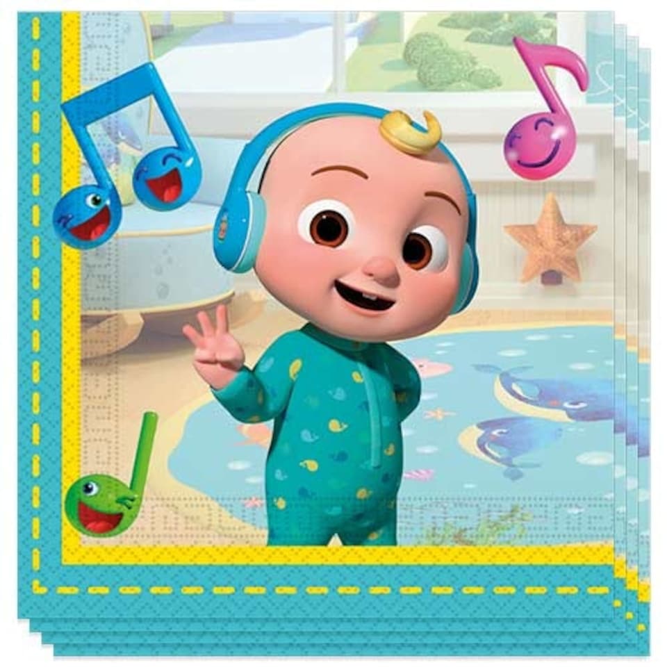 Cocomelon Luncheon Napkins 33cm 2Ply - Pack of 20