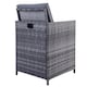 image 9 of Milano 9 Piece Rattan Cube Dining Set - Grey