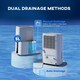 image 5 of HOMCOM 20L/Day Dehumidifier with Continuous Drainage, 5L Water Tank, Timer